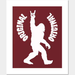 Bigfoot Original Hiker T-Shirt Posters and Art
